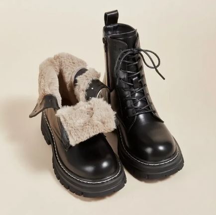 Women's versatile short boots with thick bottom