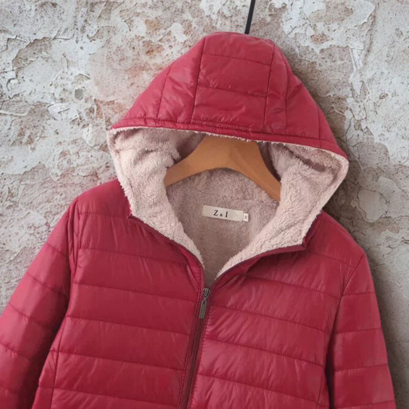 Fleece Lined Relaxed Fit Hooded Coat 