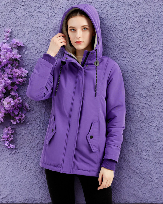Plush Lined Hooded Regular Fit Jacket 