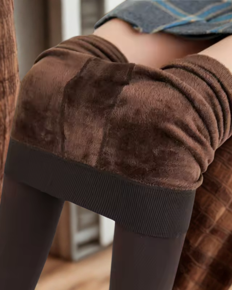 Women’s Leggings – High Waist – Thermal Fleece Lined – Stretch Fit – Full Length