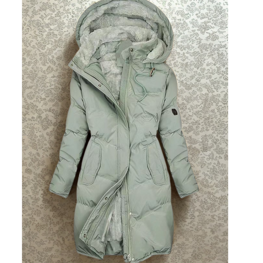 Quilted Insulated Adjustable Puffer Coat 