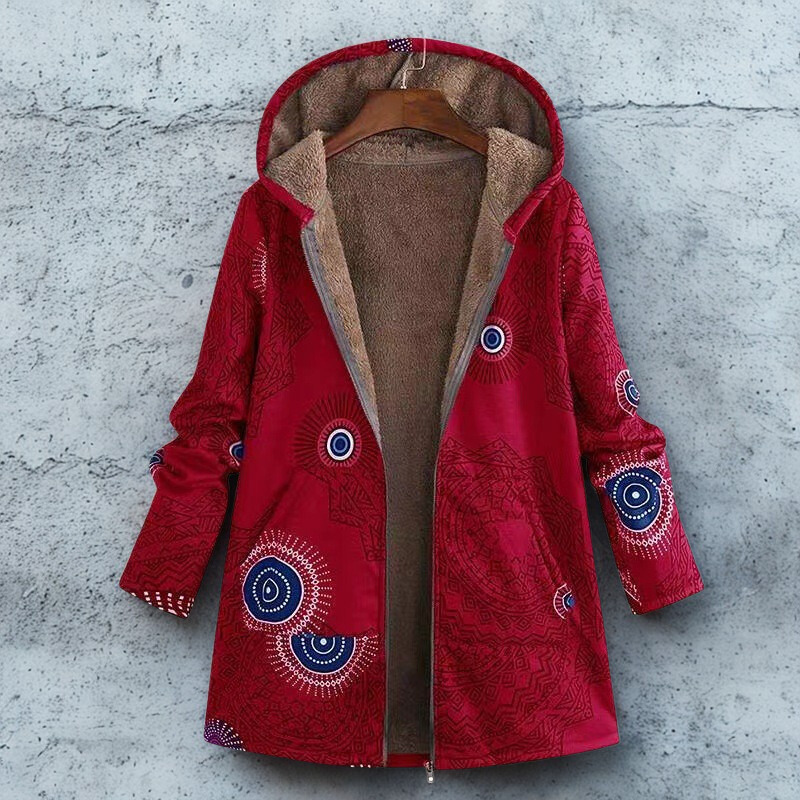 Women’s Jacket - Woven Shell - Hooded - Full-Zip - Mid-Thigh Length