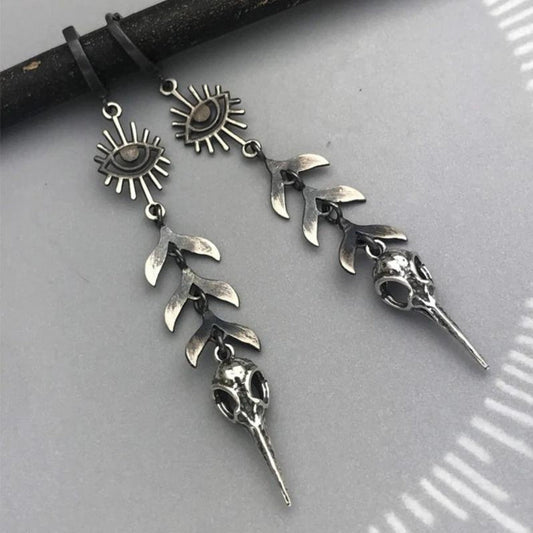 Mystical Eye Gothic Dangle Statement Earrings