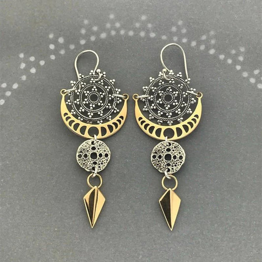 Handcrafted Mandala Unique Earrings