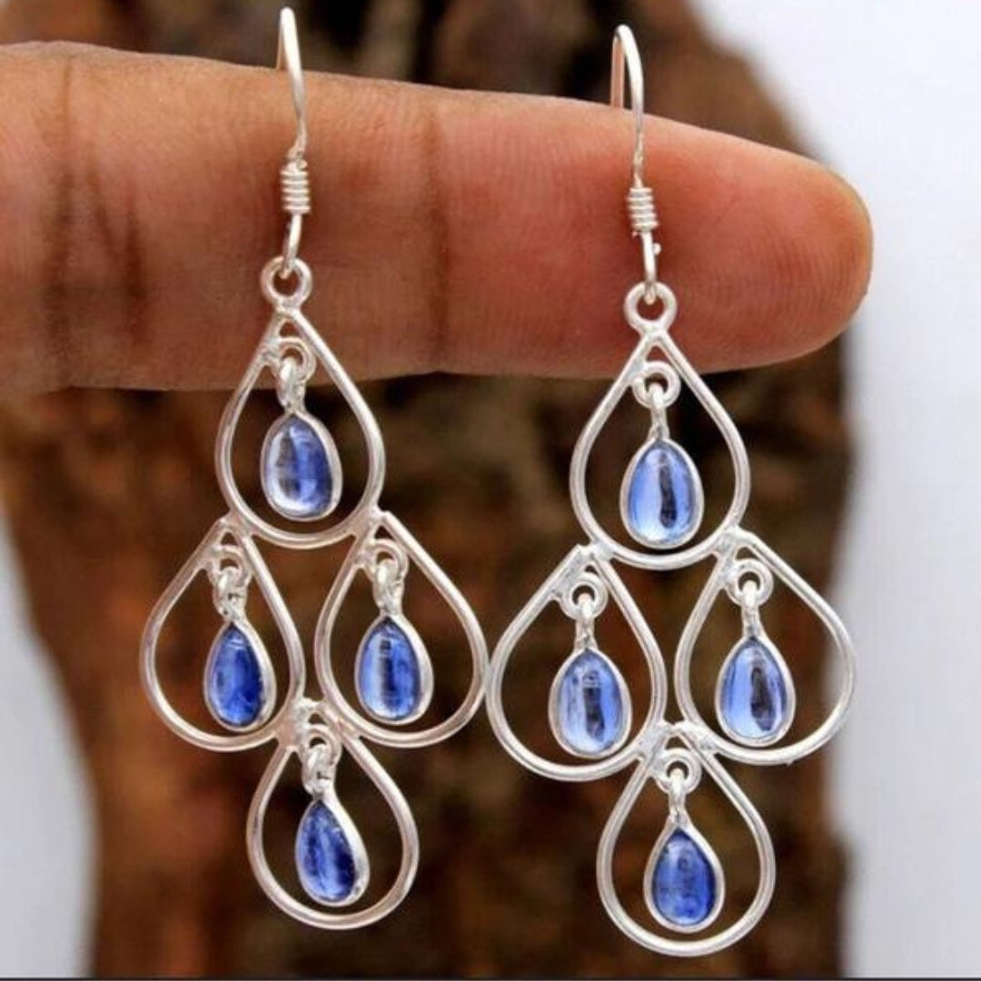 Crystal rain earrings