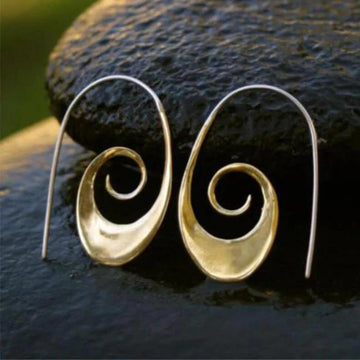 Spiral boho earrings