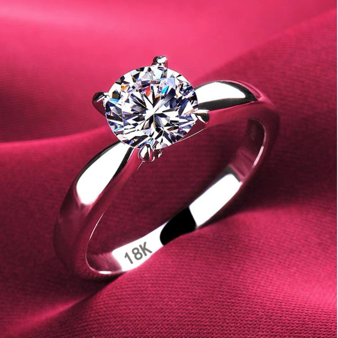 Timeless luxury elegance radiant diamond ring