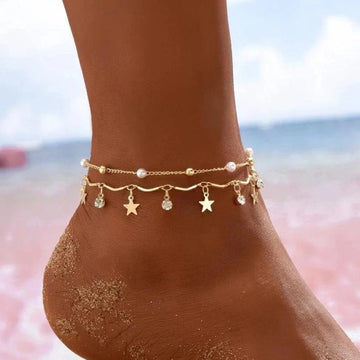 Magic ankle bracelet with stars