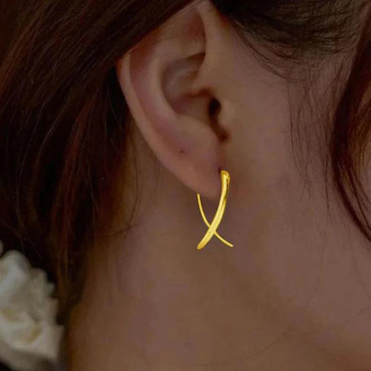 Twisted Minimalist Hoop Earrings For Everyday