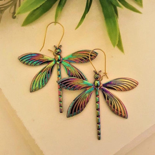 Multicolour Dragonfly Earrings