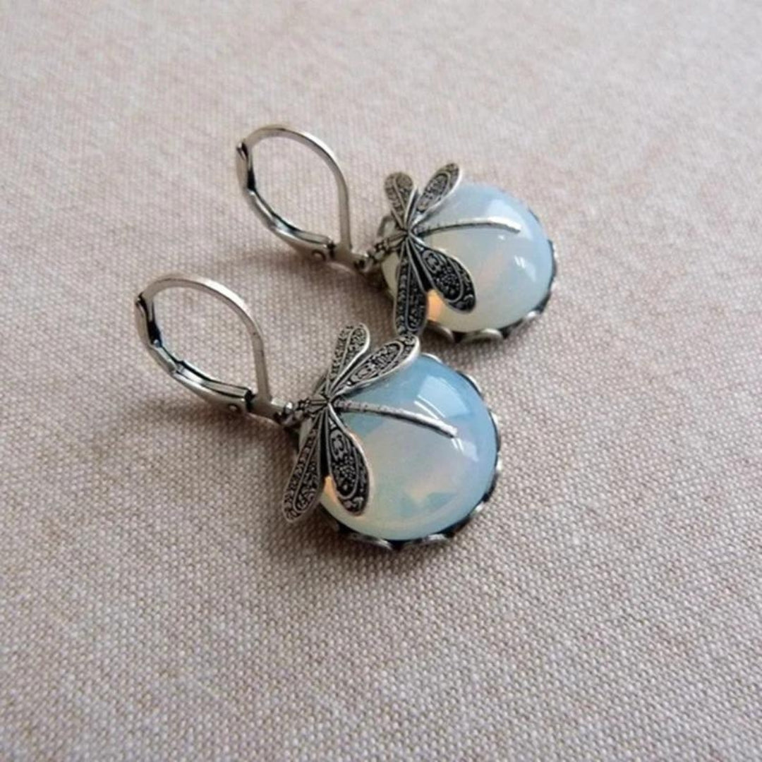 Elegant dragonfly earrings