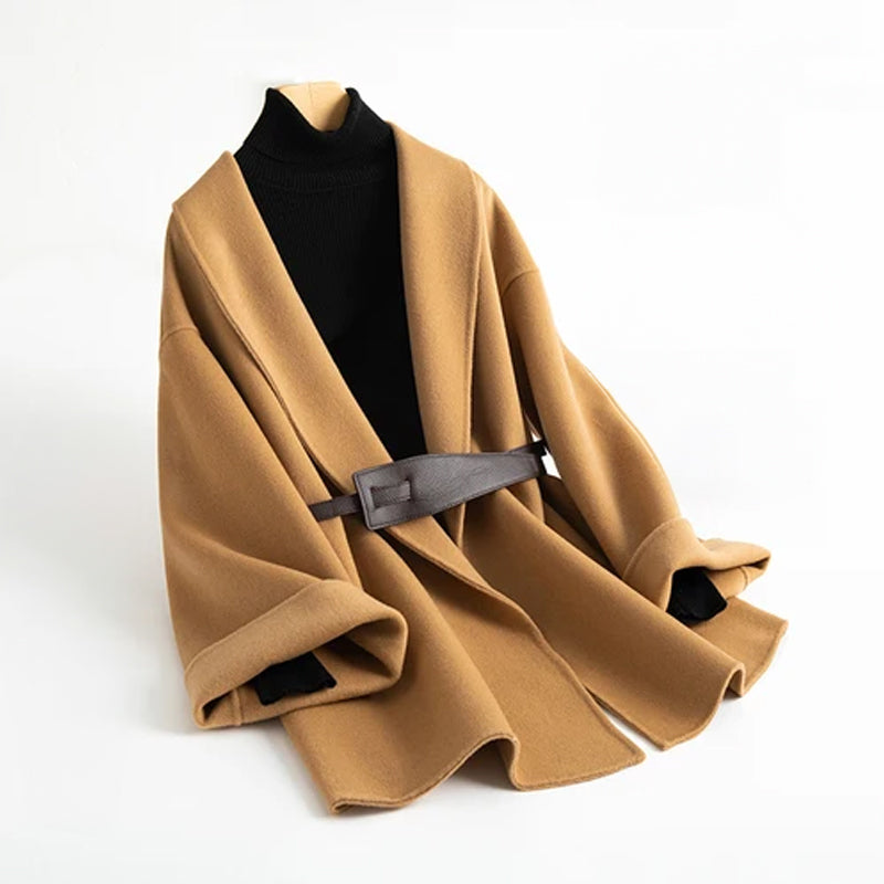 Women's autumn and winter cape coat