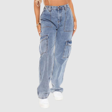 Therine - new jersey elastic waist cargo pant