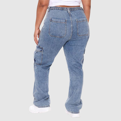 Therine - new jersey elastic waist cargo pant