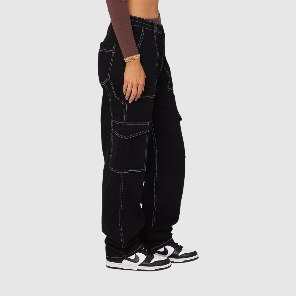 Therine - new jersey elastic waist cargo pant