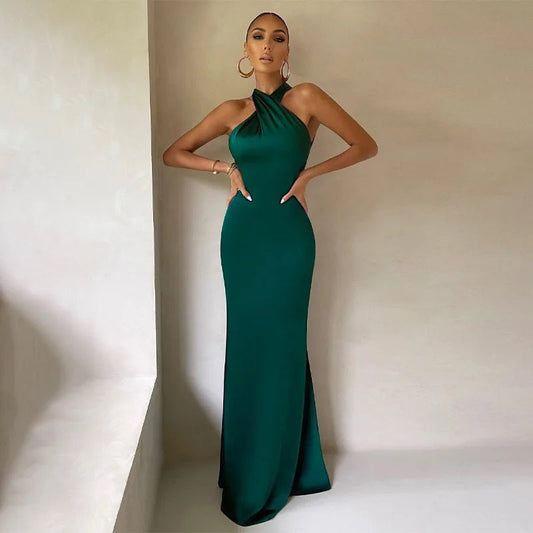 Sleeveless Cross Front Dress