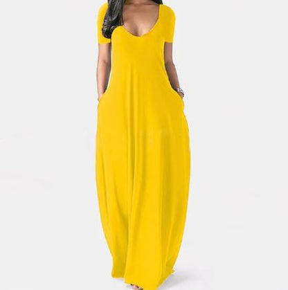 Women's Flowy Maxi Dress - Elegant Summer Dress