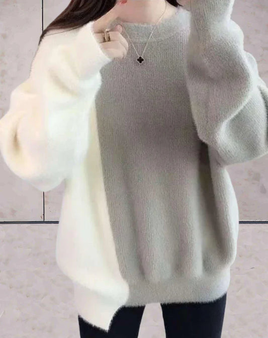 2-Tone Stylish Casual Sweater