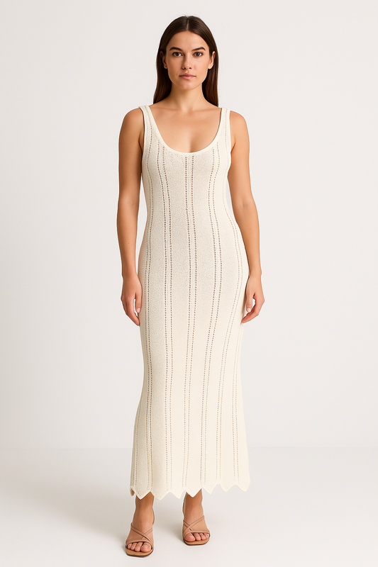 Bodycon Sleeveless Knit Ankle Dress