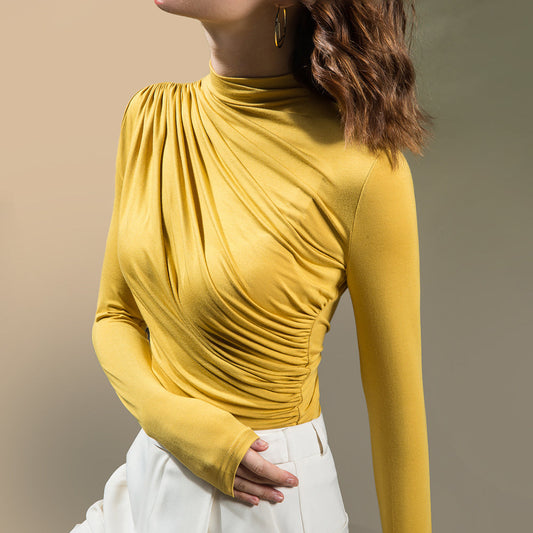 Stylish Long Sleeve Turtleneck Top