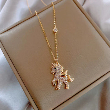 Enchanting unicorn pendant necklace