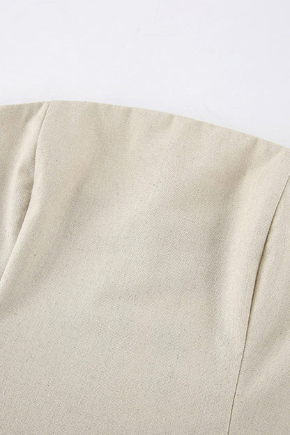 Women's Strapless Maxi Dress - Lightweight Cotton Linen - Flowy Elegant Long Dress