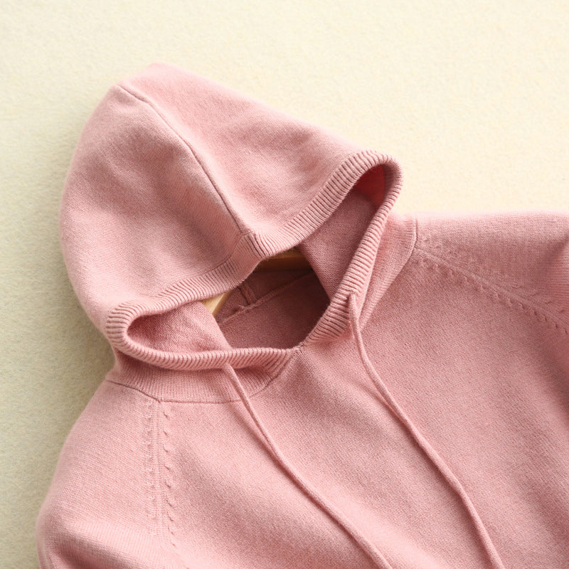 Isla Relaxed Fit Hoodie | Drawstring Ribbed Cuffs Hoodie