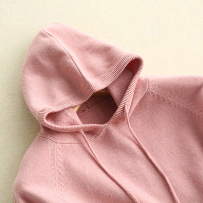 Isla Relaxed Fit Hoodie | Drawstring Ribbed Cuffs Hoodie