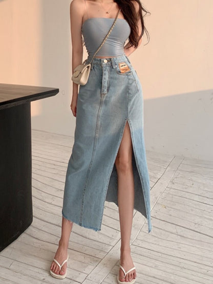Fenna - Vintage Denim Skirt