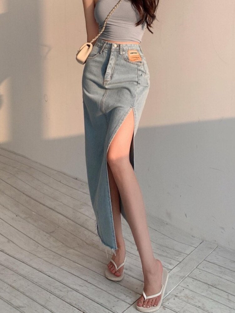 Fenna - Vintage Denim Skirt