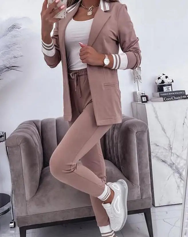 Sophie - Spring Double-Breasted Blazer Pants set