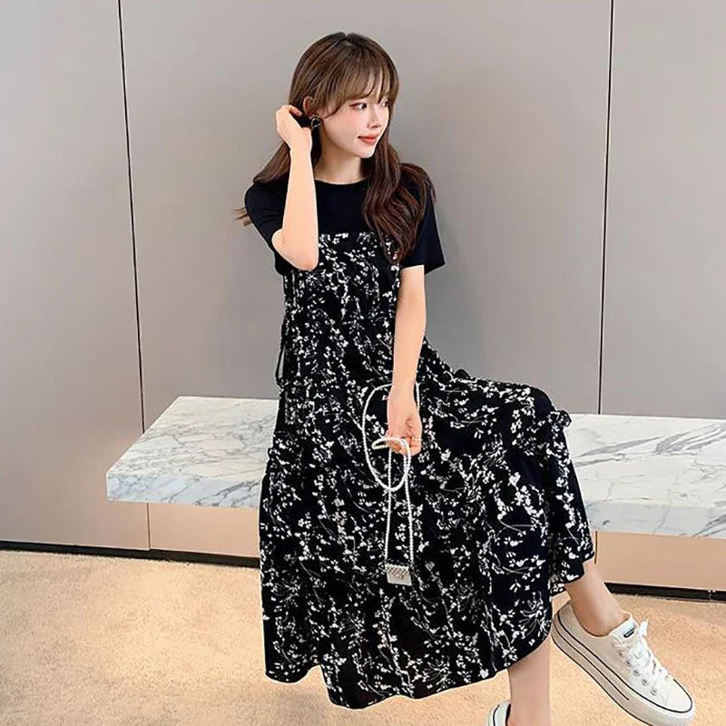 Lightweight Flowy A-Line Midi Dress