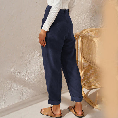 High waist cozy pants for women