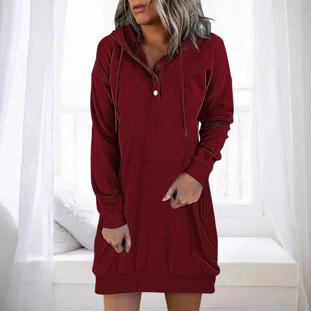 Amy - Casual dress with hood