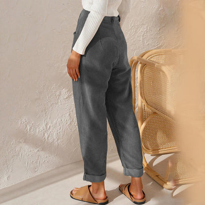 High waist cozy pants for women
