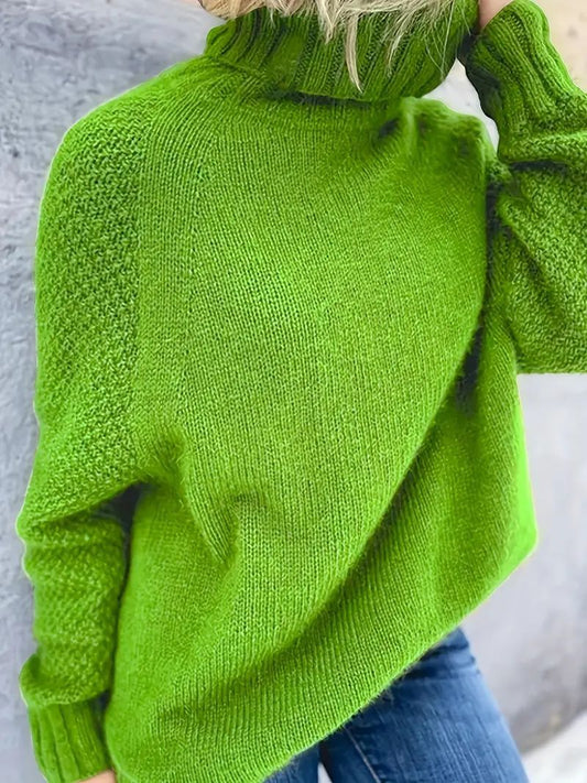 Oversized Knitted Turtleneck Sweater