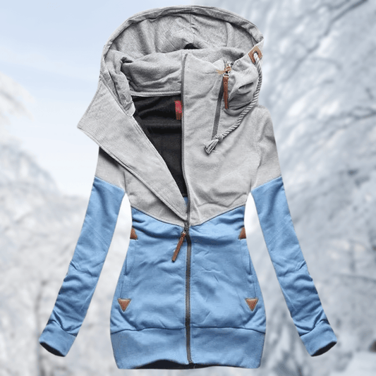 Zipper Hooded Sweatshirt