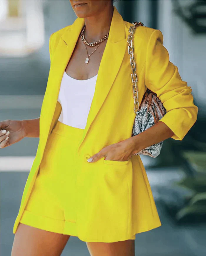 Jayda™ | Blazer & Shorts Set