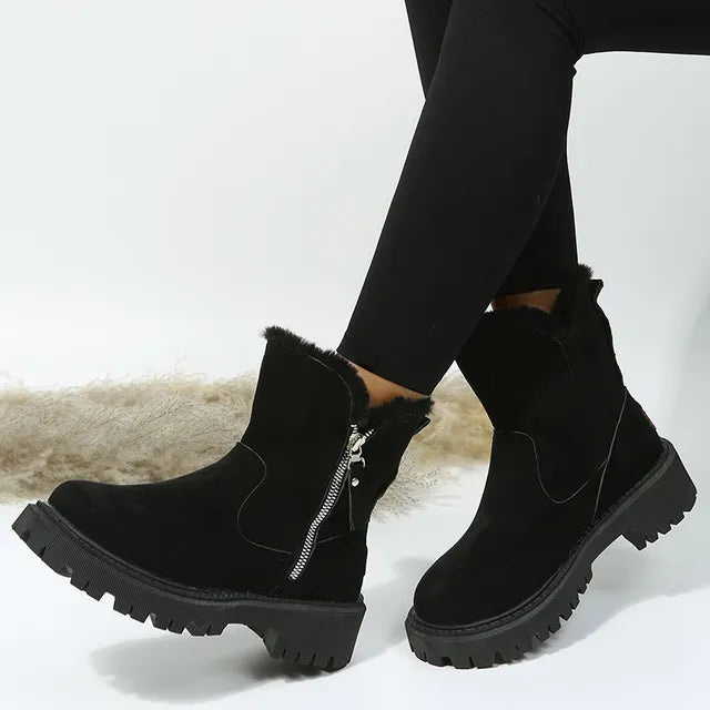 Women's warm velvet thickened cotton shoes