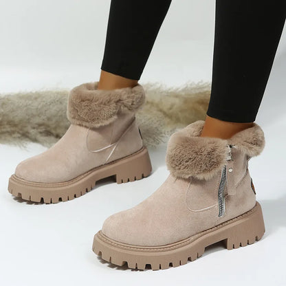 Women's warm velvet thickened cotton shoes