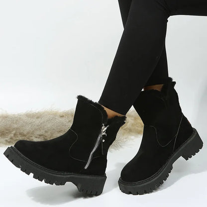 Women's warm velvet thickened cotton shoes