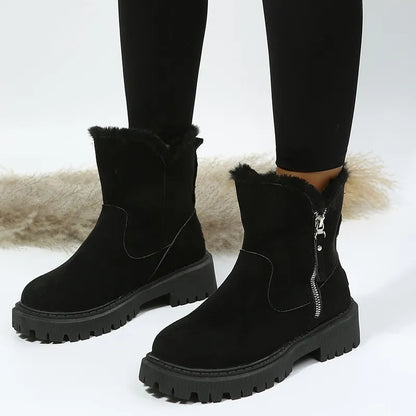 Women's warm velvet thickened cotton shoes