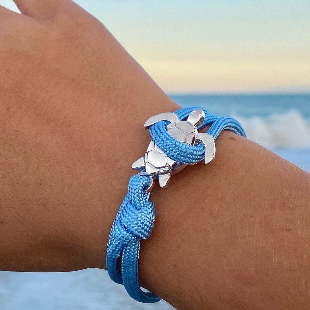 Handmade sea turtle bracelet