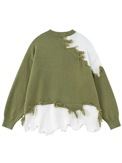 Women's pullover vintage cotton sweater