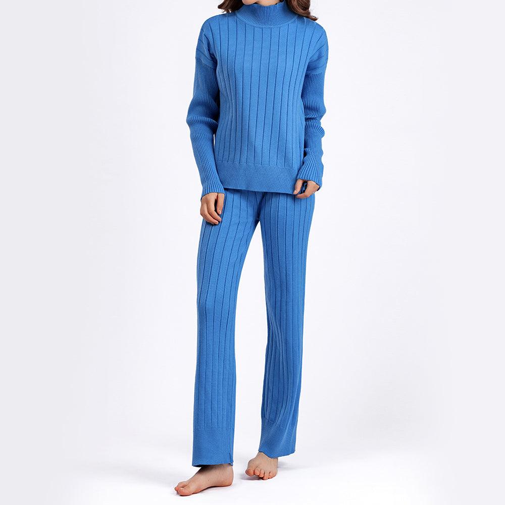 Uzoma -  ribbed pullover sweater and pants set