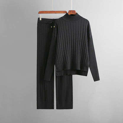 Uzoma -  ribbed pullover sweater and pants set