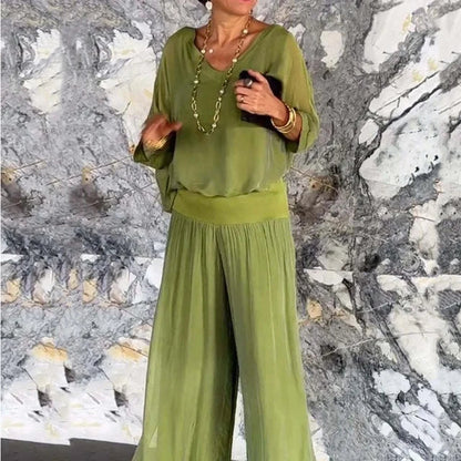 Siva - Stylish two-piece chiffon set
