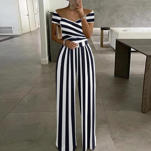 Floral Print Off-Shoulder Wrap Jumpsuit