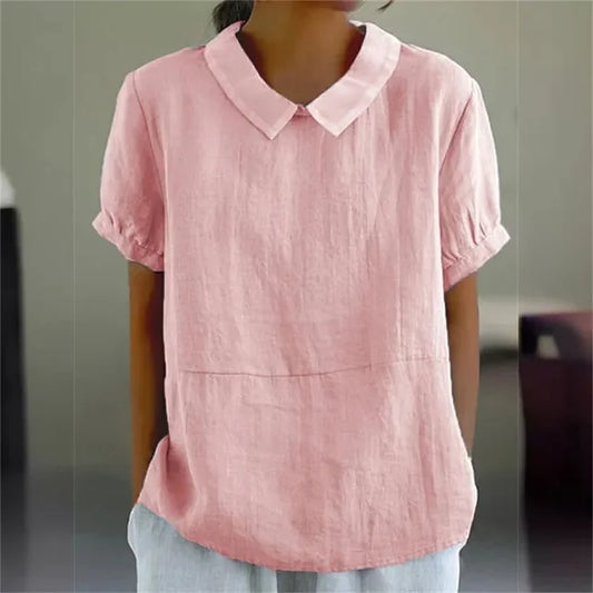 Elegant Puff Sleeve Relaxed Fit Blouse
