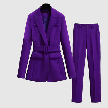 Women's autumn slim fit two-piece professional suit